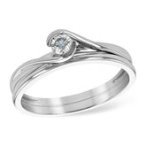 14KT Gold Two-Piece Wedding Set